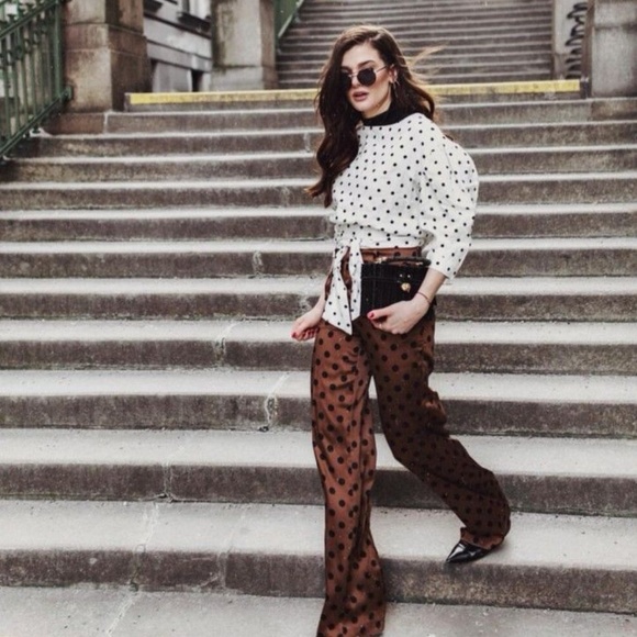 Zara Pants - Zara polka dot pants